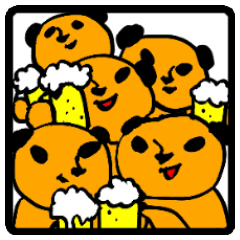 [LINEスタンプ] ミーアキャットスタンプ 飲み会、食事会編 
