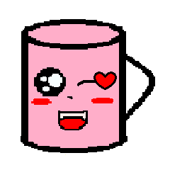 [LINEスタンプ] Pink Cup Babe 