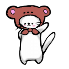 [LINEスタンプ] かぶり猫 