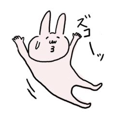 [LINEスタンプ] へっぽこうさぎ 