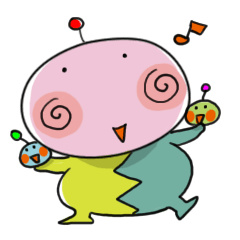 [LINEスタンプ] ううう宇宙から来ました