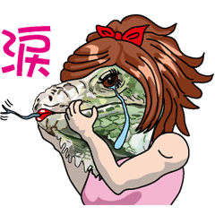 [LINEスタンプ] イグアナ子さん 
