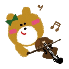 [LINEスタンプ] くれよんくまちゃん[音楽] 