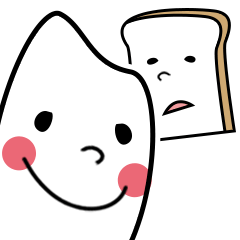 [LINEスタンプ] お米とパンのスタンプ