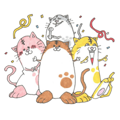 [LINEスタンプ] たまごキャッツ