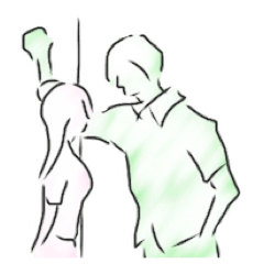[LINEスタンプ] 学生カップル向けイチャイチャシルエット