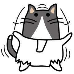 [LINEスタンプ] 袋猫「ぷく」～レジ袋が好き！ 