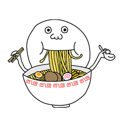 [LINEスタンプ] ミスター食いしん坊