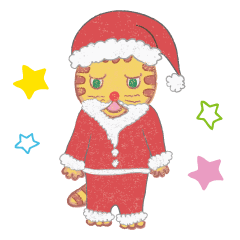 [LINEスタンプ] 玄関ねこ 〜クリスマス＆お正月編〜 