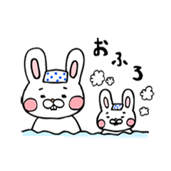 [LINEスタンプ] 出っ歯うさぎの育児スタンプ fetchpriority=high