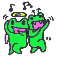 [LINEスタンプ] かえる処 けろみち庵 天使と悪魔編