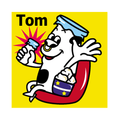 [LINEスタンプ] 牛乳瓶のトム 2 