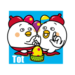[LINEスタンプ] にわとりのトットさん 4 