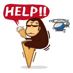 [LINEスタンプ] Funny Ice Creamoo No.1 
