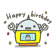[LINEスタンプ] Colorful robots fetchpriority=high