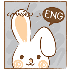 [LINEスタンプ] amieiko: Bunny [eng] fetchpriority=high