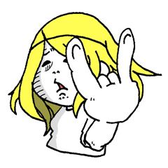 [LINEスタンプ] メロイックサイン