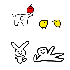 [LINEスタンプ] ふにゃふにゃとなかまたち