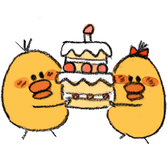 [LINEスタンプ] ゆるっと♪ひよこ 