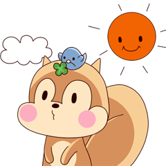 [LINEスタンプ] リスのポッケ 