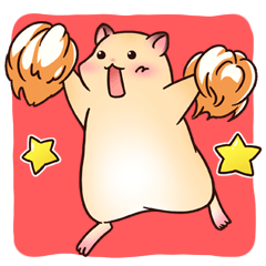 [LINEスタンプ] みずよし君は鼻ぺちゃハムスター 
