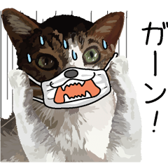 [LINEスタンプ] メガネ＆マスク猫 