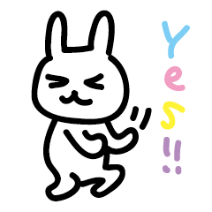 [LINEスタンプ] へたうさぎ 