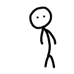 [LINEスタンプ] 棒人間(simple)