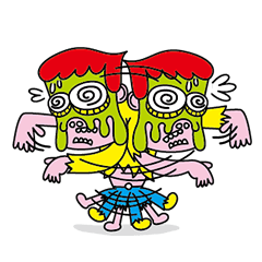 [LINEスタンプ] スライムかぶった 