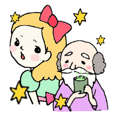 [LINEスタンプ] メアリーとそのおじいさんおよび犬 