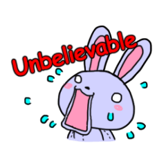 [LINEスタンプ] ウサやん(仮)【英語版】 