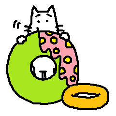 [LINEスタンプ] Mofu-san and Donut 