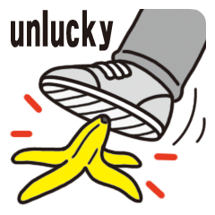 [LINEスタンプ] ツイてない人