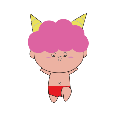 [LINEスタンプ] 赤パンツのむっちゃん 