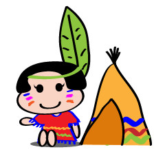 [LINEスタンプ] Indah ethnic boy