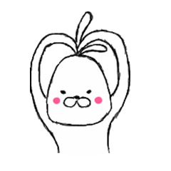 [LINEスタンプ] お返事うさぎ 