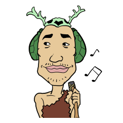[LINEスタンプ] 原始の人カジワラ