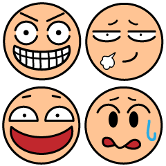 [LINEスタンプ] 顔スタンプ vol.2