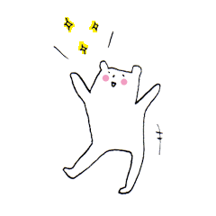 [LINEスタンプ] 白いクマ2 