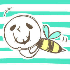 [LINEスタンプ] ハチ郎 