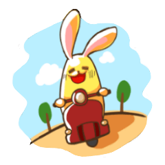 [LINEスタンプ] Big Rabbit P 