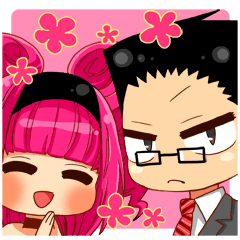 [LINEスタンプ] サラリーマンと少女の日常 fetchpriority=high