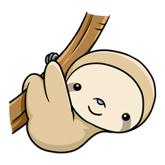 [LINEスタンプ] ナマケモノ 
