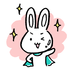 [LINEスタンプ] うさぎマン 