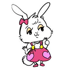 [LINEスタンプ] うさぎのめんまちゃん fetchpriority=high
