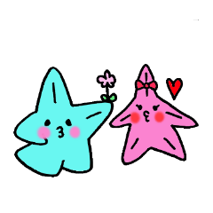 [LINEスタンプ] ヒトデデくん＆ヒトミちゃん fetchpriority=high