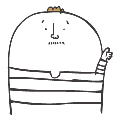 [LINEスタンプ] かわいいしましまおじさん