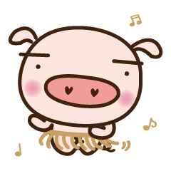 [LINEスタンプ] ある日の福ぶた 