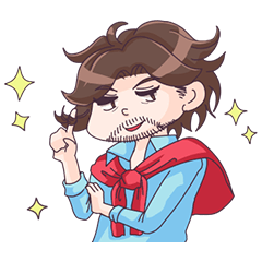 [LINEスタンプ] おひげ de ナルシスト 