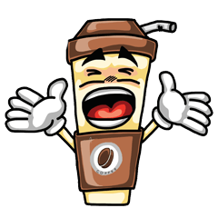 [LINEスタンプ] Noom Coffee Glass 2 (English) fetchpriority=high